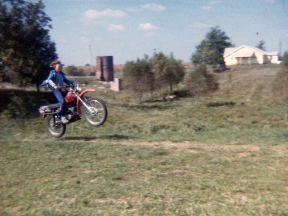 Scott Clark on Motorcycle